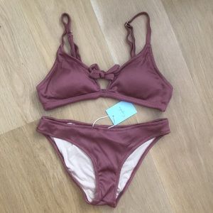 Rose-blush bikini set